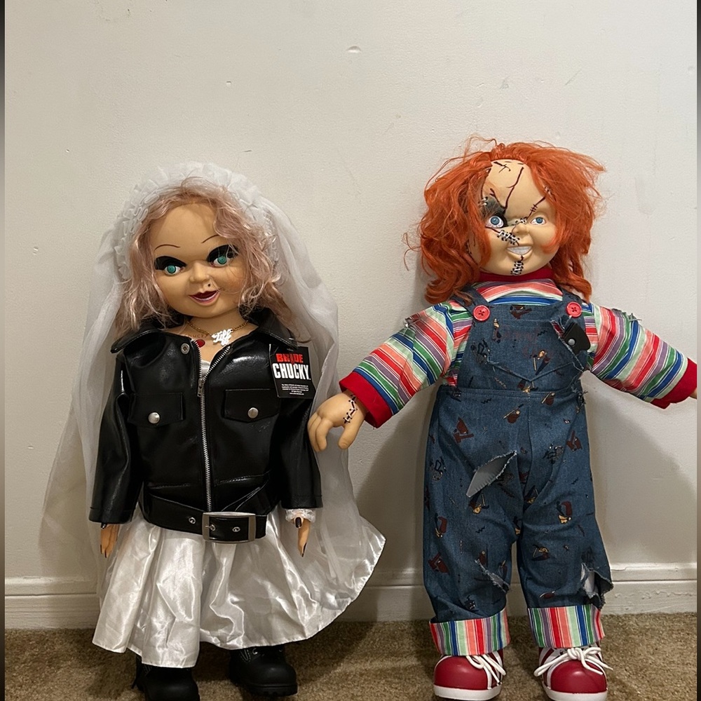 24" Bride Of Chucky TIFFANY DOLL SPENCERS  & 24” Bride Of Chucky Chucky doll